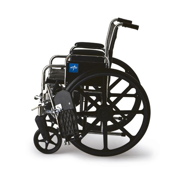 Excel Wheelchair with Removable Desk-Length Arms and Elevating Leg Rests