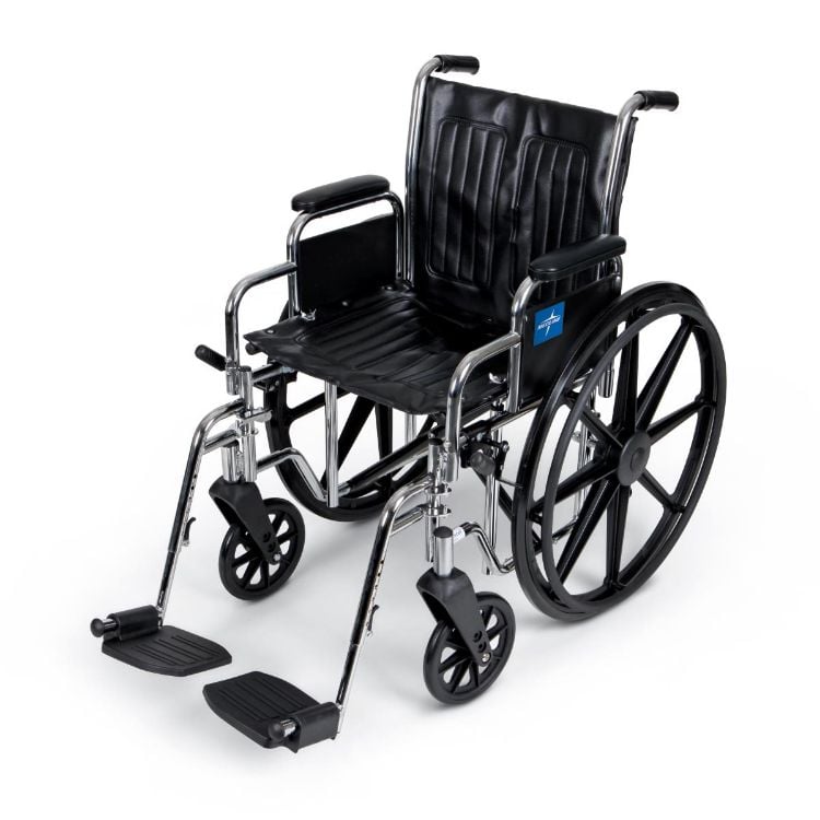 Excel Wheelchair With Removable Desk-Length Arms and Swing-Away Footrests