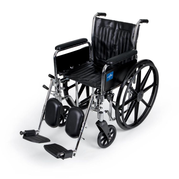 Excel Wheelchair with Full-Length Arms and Elevating Leg Rests