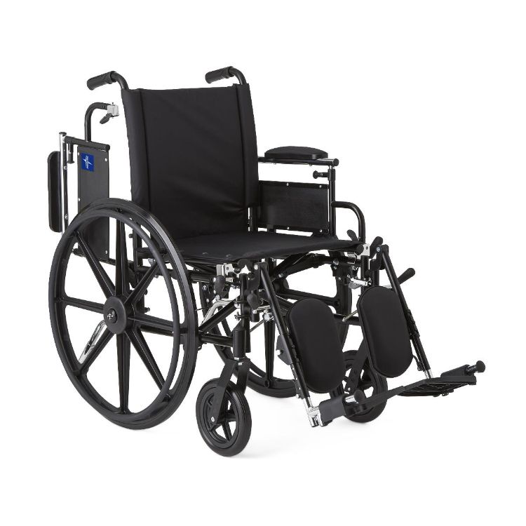 K4 Lightweight Wheelchair with Height-Adjustable Swing-Back Desk-Length Arms and Elevating Leg Rests