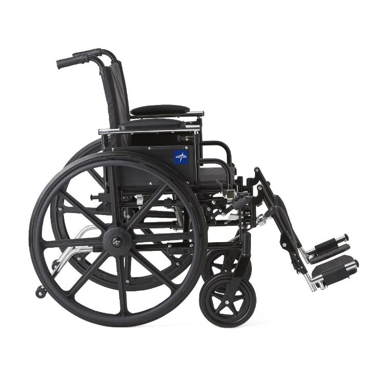 K4 Lightweight Wheelchair with Height-Adjustable Swing-Back Desk-Length Arms and Elevating Leg Rests
