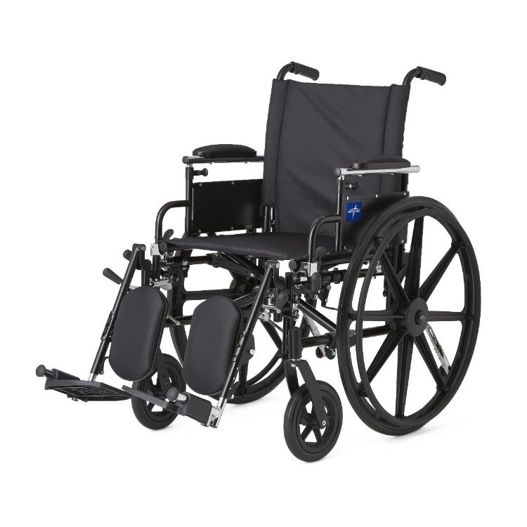 K4 Lightweight Wheelchair with Height-Adjustable Swing-Back Desk-Length Arms and Elevating Leg Rests