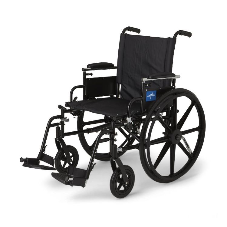 K4 Extra-Wide Lightweight Wheelchair with Height-Adjustable Desk-Length Arms and Footrests