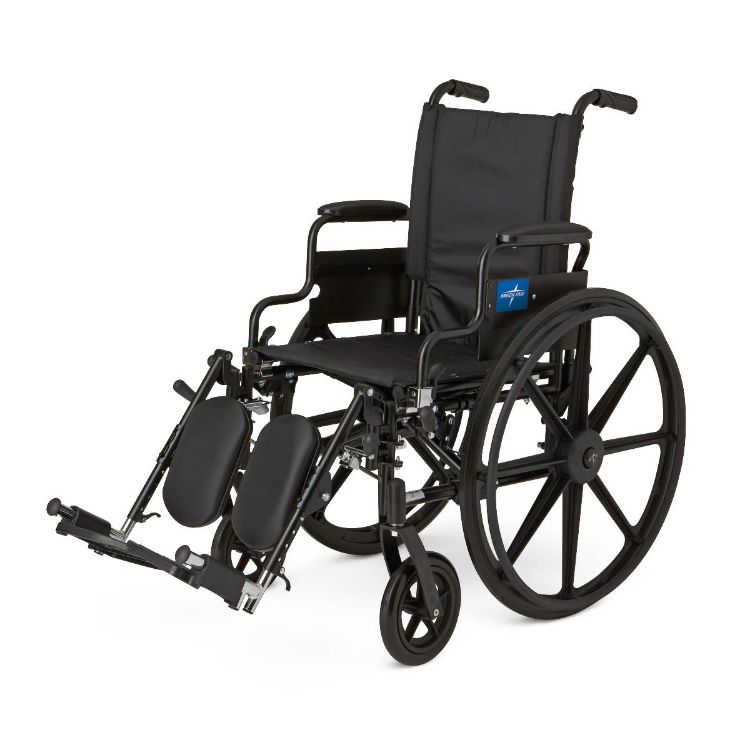 K4 Lightweight Wheelchair with Swing-Back Desk-Length Arms and Elevating Leg Rests