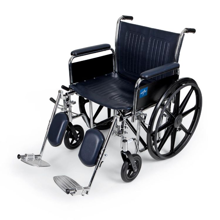 Excel Extra-Wide Wheelchair I Removable Full-Length Arms I Elevating Leg Rests