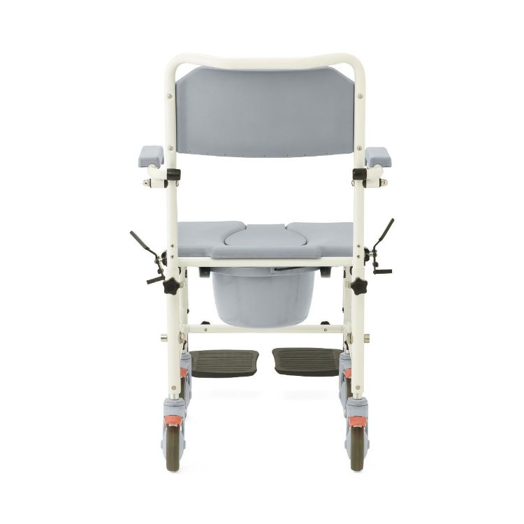 Medline Aluminum Shower Commode Transport Chair