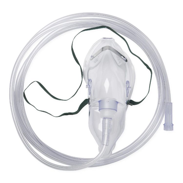 Medline Oxygen Masks with Standard Connector I Medium Concentration I Adult