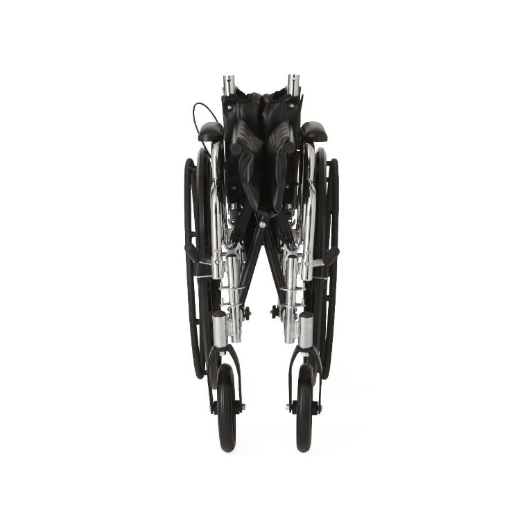 Medline Excel Reclining Wheelchair with Removable Desk-Length Arms and Elevating Leg Rests