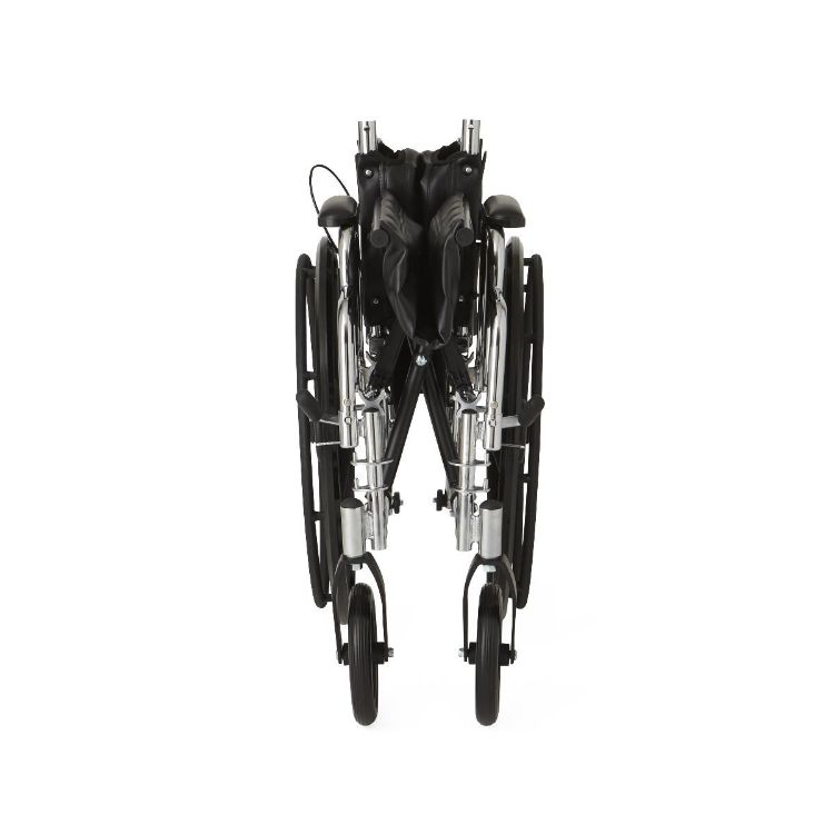 Medline Excel Reclining Wheelchair with Removable Desk-Length Arms and Elevating Leg Rests