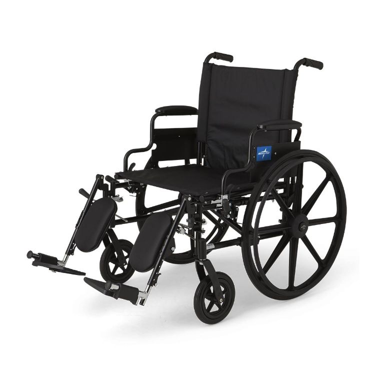 K4 Extra-Wide Lightweight Wheelchair with Removable Desk-Length Arms and Elevating Leg Rests