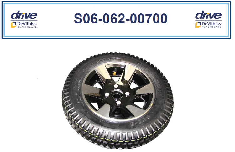 Replacement Full Wheel for Drive Cobra GT4 Scooter (Back Wheel)