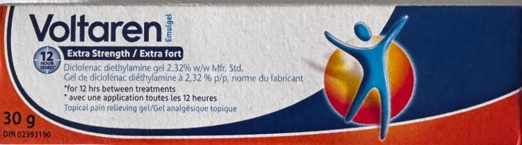 Voltaren Extra Strength 2.32% Diclofenac Diethylamine Gel 30g tube