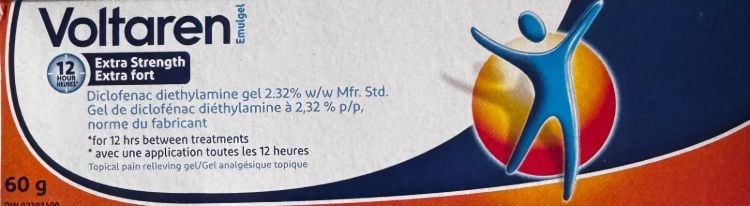 Voltaren Emulgel Extra Strength 2.32% Diclofenac 60g topical pain gel