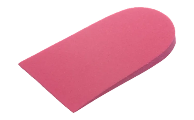 High heel raiser attached under heel of Formthotics insole
