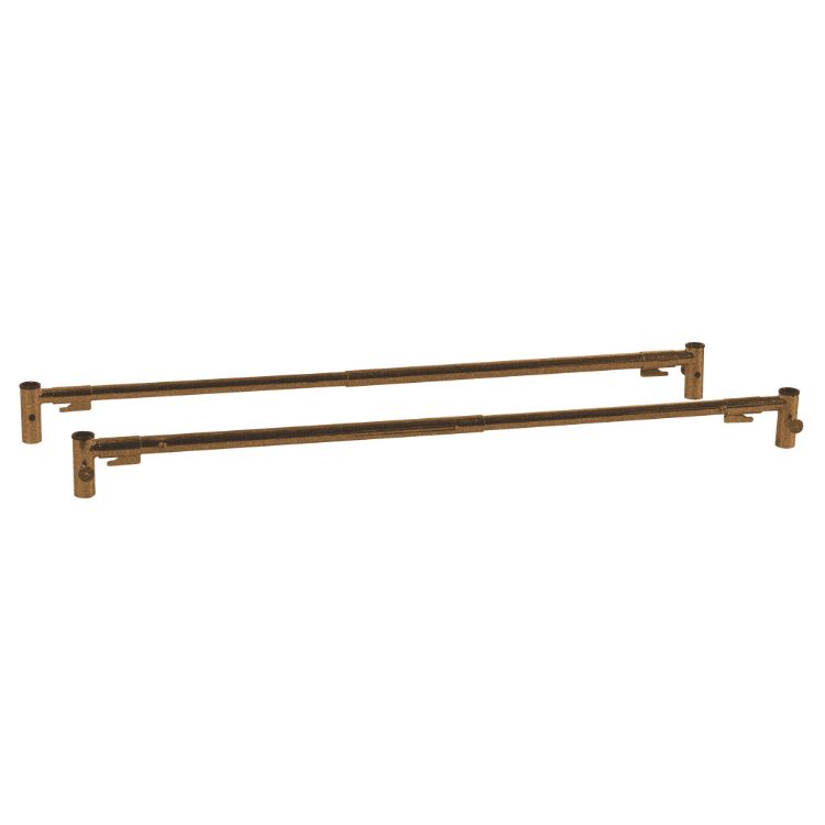 Standard Telescoping Full-Length Side Rail with Brown-Vein Finish