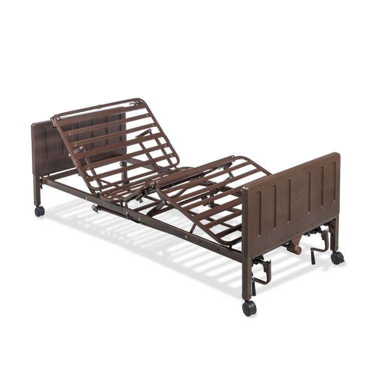 Delta Pro homecare bed system with universal configurable frame