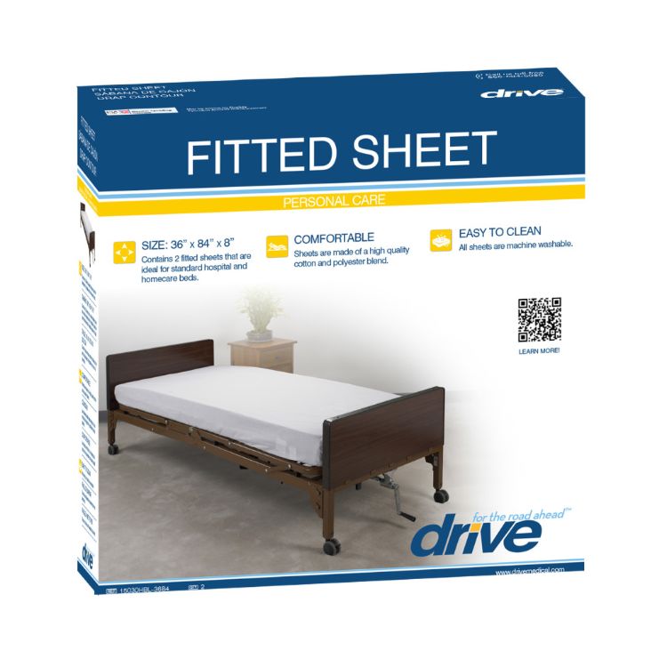 Extended fitted sheets for adjustable hospital and homecare beds