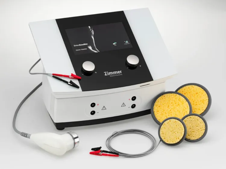 Soleo SonoStim ultrasound and electrotherapy physiotherapy device by Zimmer