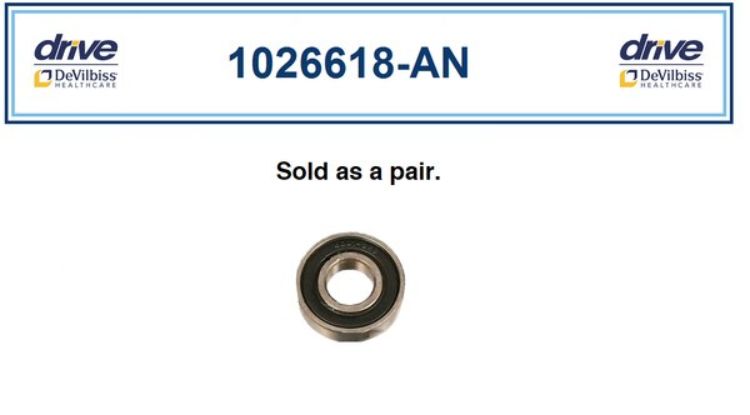 Replacement Front Wheel Bearings – Drive Medical Nitro DLX Rollator