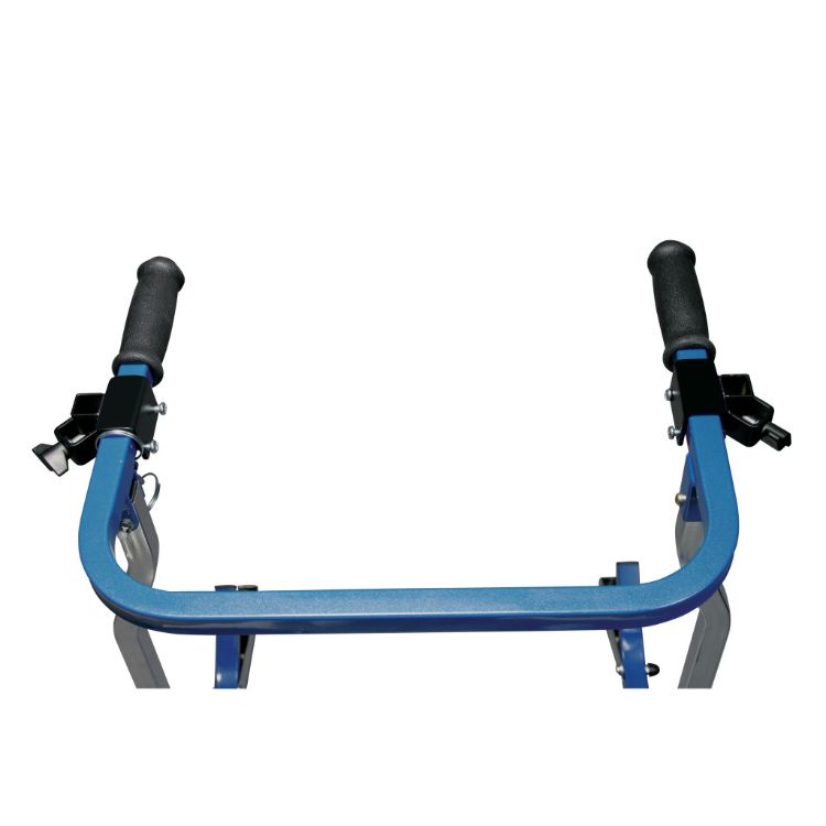 Adjustable forearm platforms with rotating armrests and angle adjustable handgrips