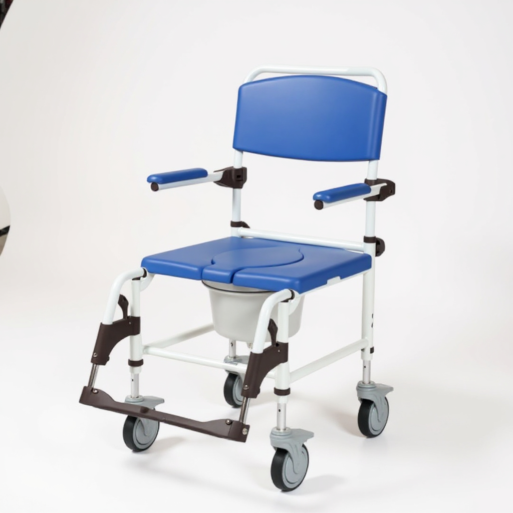 Drive Easy Clean Aluminum Shower Commode Chair With Wheels,Adjustable ...