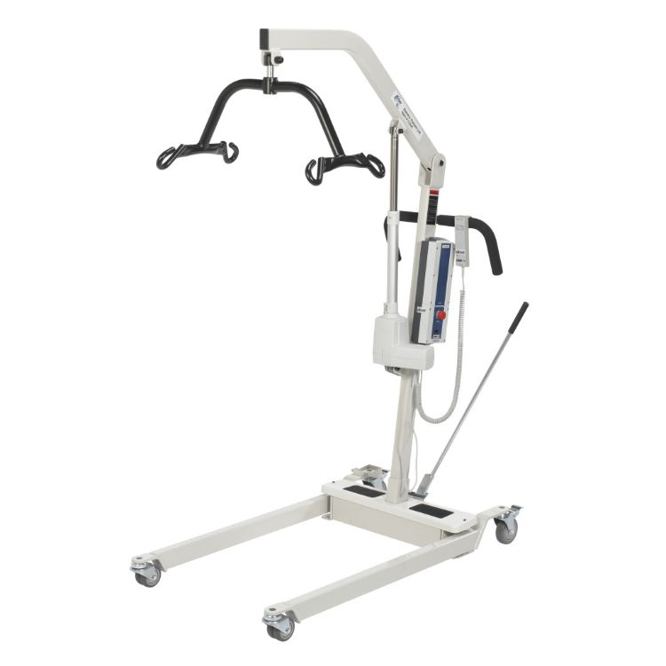 Drive Medical bariatric battery-powered patient lift designed for safe and smooth transfers of bariatric patients in home or clinical settings.