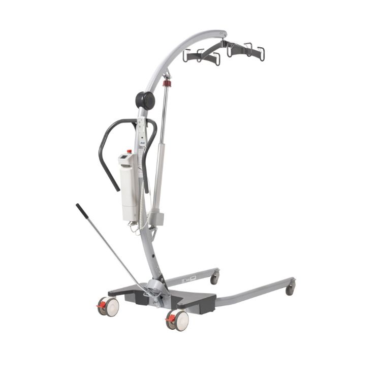 GRAVIS floor lift with manual base and six-point cradle