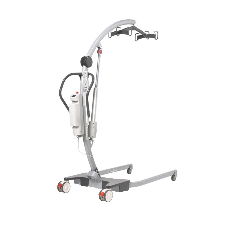GRAVIS floor lift with power base and six-point cradle