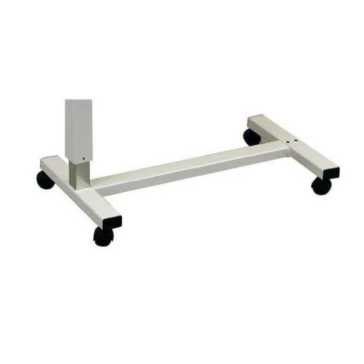 Non-tilt premium overbed table H base with cup holders and pneumatic height adjustment