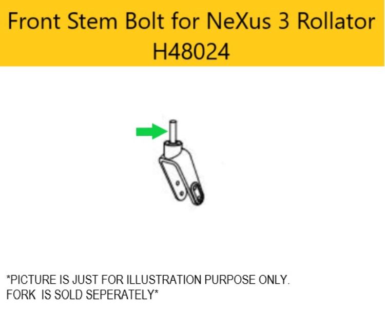 Front Stem Bolt for NeXus 3 Rollator H48024 replacement part