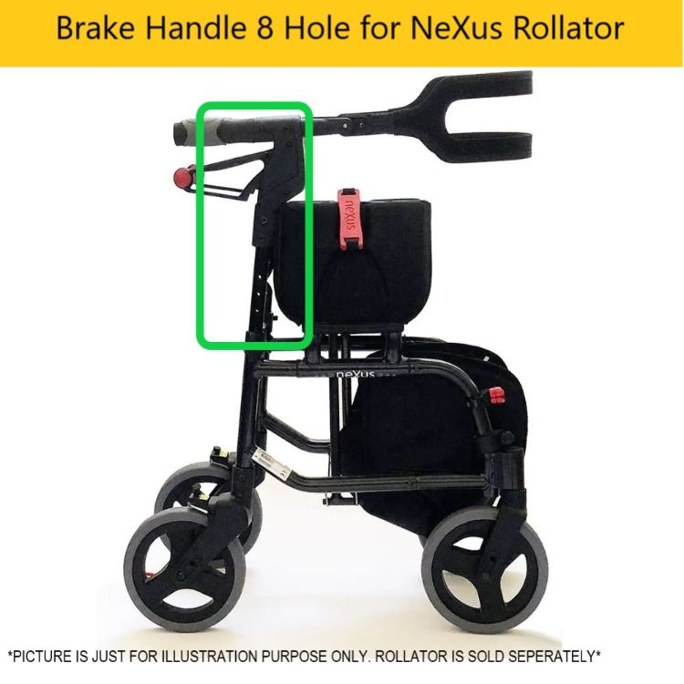 Brake handle with 8 hole for NeXus rollator replacement part