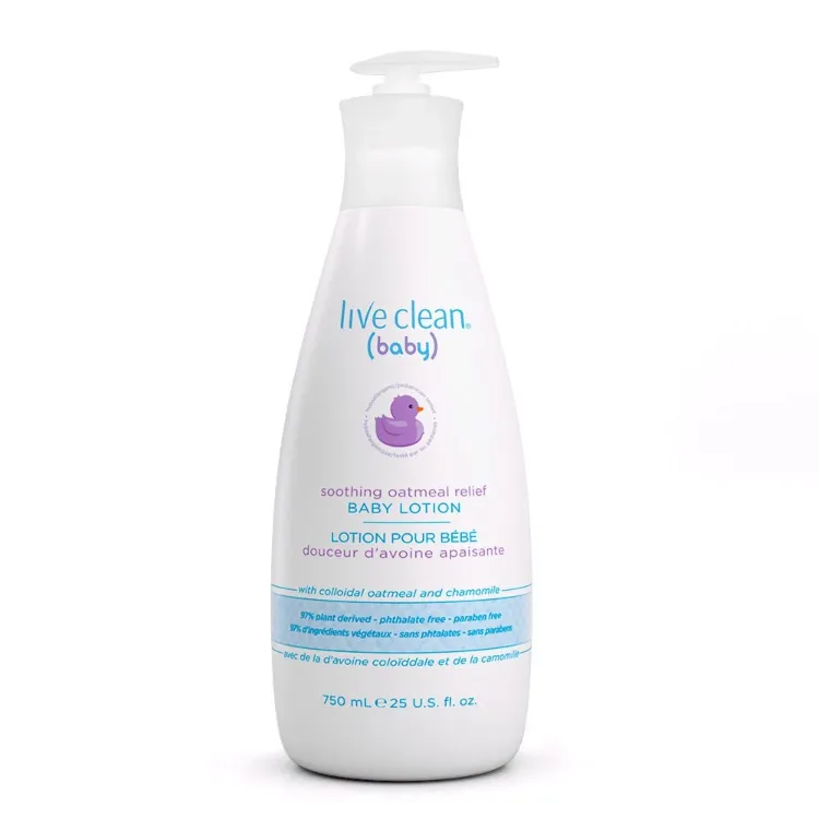 Live Clean Baby Soothing Oatmeal Relief Lotion 750 ml moisturizing baby lotion