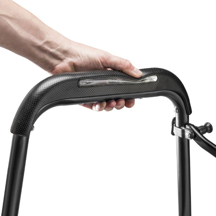 MD by Drive Air-Go Walker MD30100BK lightweight folding walker with seat
