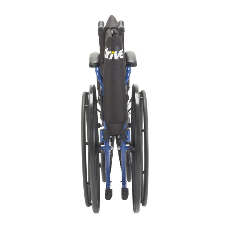 Blue Streak Wheelchair BLS16FBD-ELR with elevating leg rests and flip-back arms