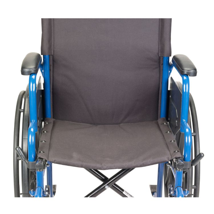 Blue Streak Wheelchair BLS16FBD-ELR with elevating leg rests and flip-back arms