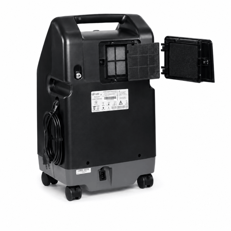 Drive DeVilbiss 5L Oxygen Concentrator filter from backside