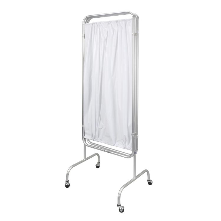 3-Panel Privacy Screen with Aluminum Frame and Hooded Casters