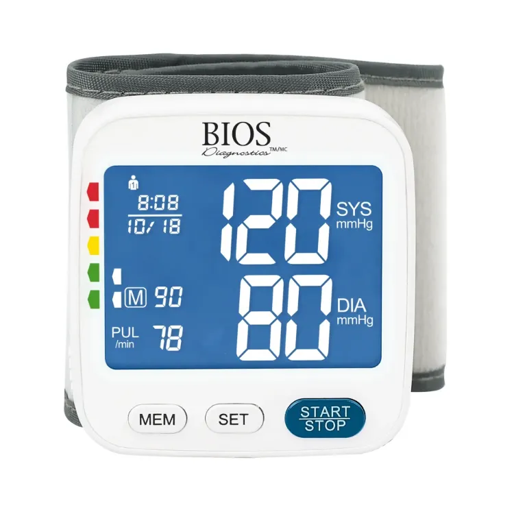 BIOS W200 Wrist Blood Pressure Monitor with Wide-Range Wrist Cuff