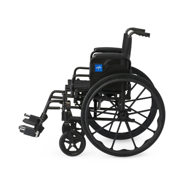 Guardian K4 wheelchair 18 inch with removable desk-length swing-back arms and swing-away footrests