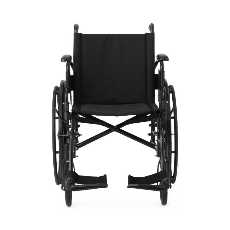 Guardian K4 wheelchair 18 inch with removable desk-length swing-back arms and swing-away footrests