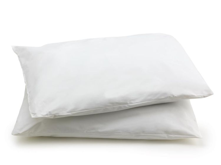 Medline Medsoft white wipeable pillow with vinyl ticking and polyester fiber fill