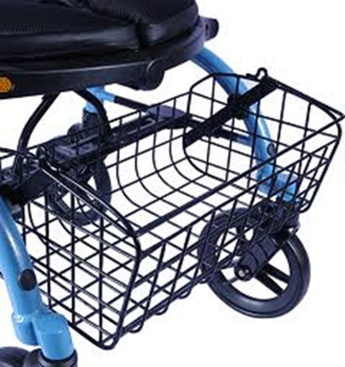 Wire basket for Evolution Xpresso Regular and Tall rollators with mounting brackets included