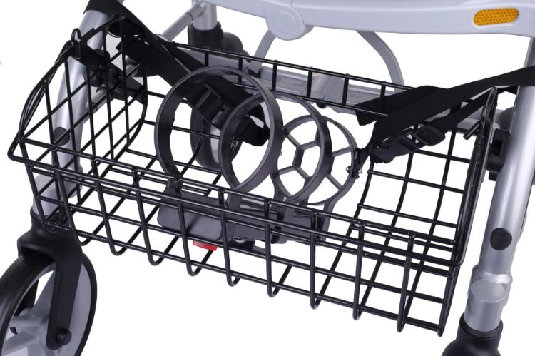 B20OHX oxygen tank holder for Evolution Xpresso Series rollator requiring wire basket