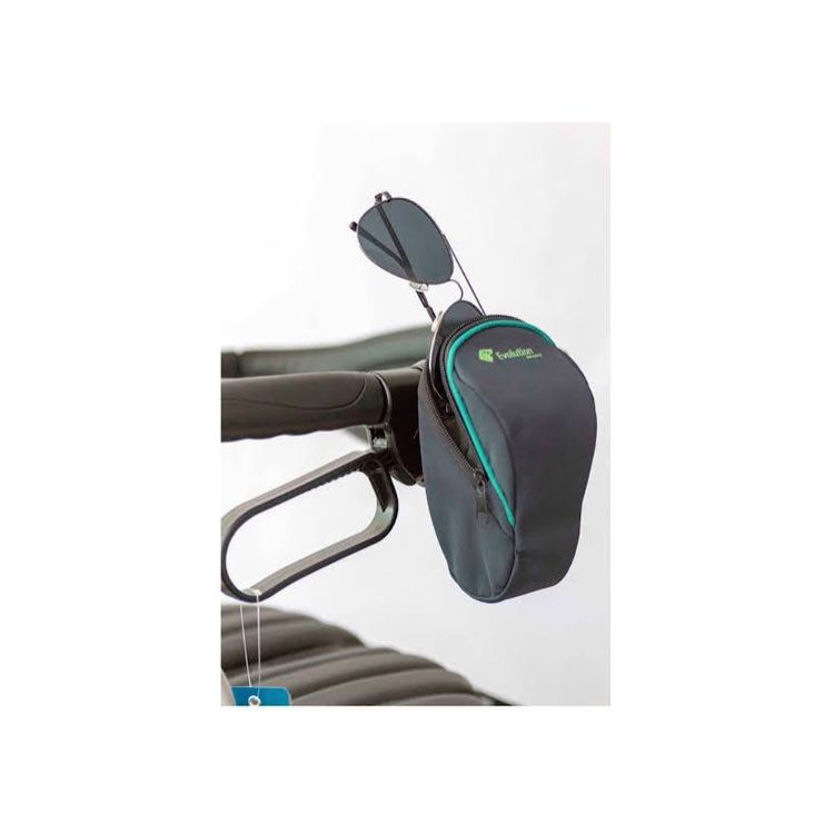 B44BG green and blue eyeglasses case for rollator requiring B46A clip